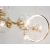 Lampa wisząca złota metalowa 8-punktowa szklana DRS3510/7 - Lampy Elem